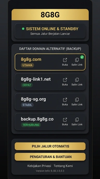 Tampilan link alternatif 8g8g