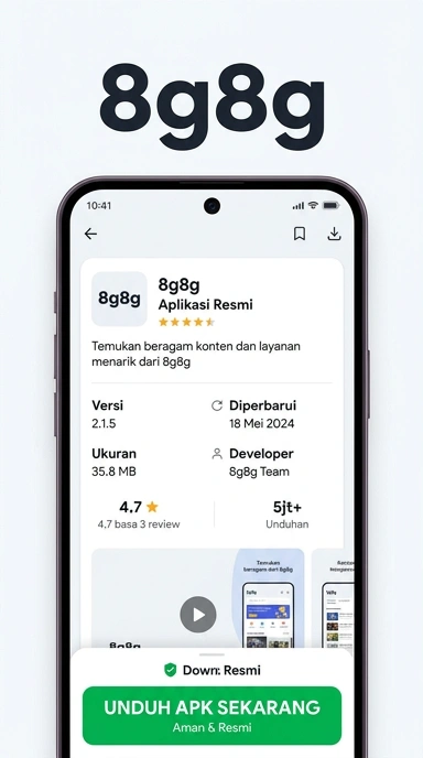 Tampilan halaman APK 8g8g