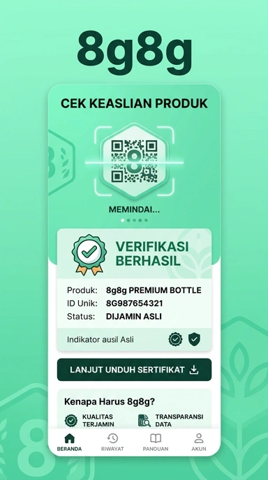 Tampilan kanal resmi 8g8g