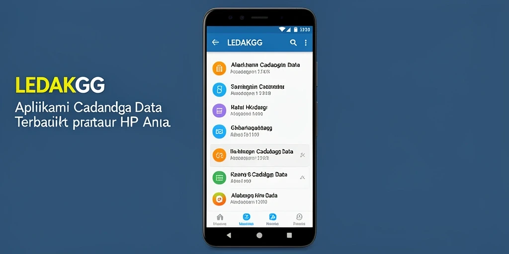 Antarmuka intuitif LEDAKGG yang memudahkan proses cadangan data.