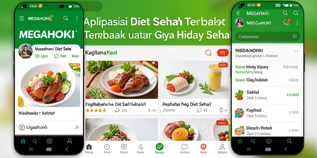 Tampilan antarmuka MEGAHOKI yang menarik dan informatif.